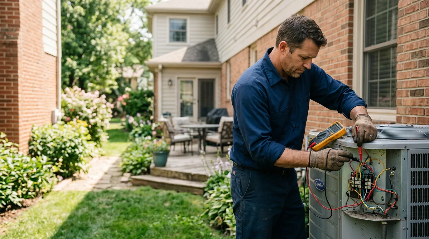 HVAC technician working near Mccracken, KS
